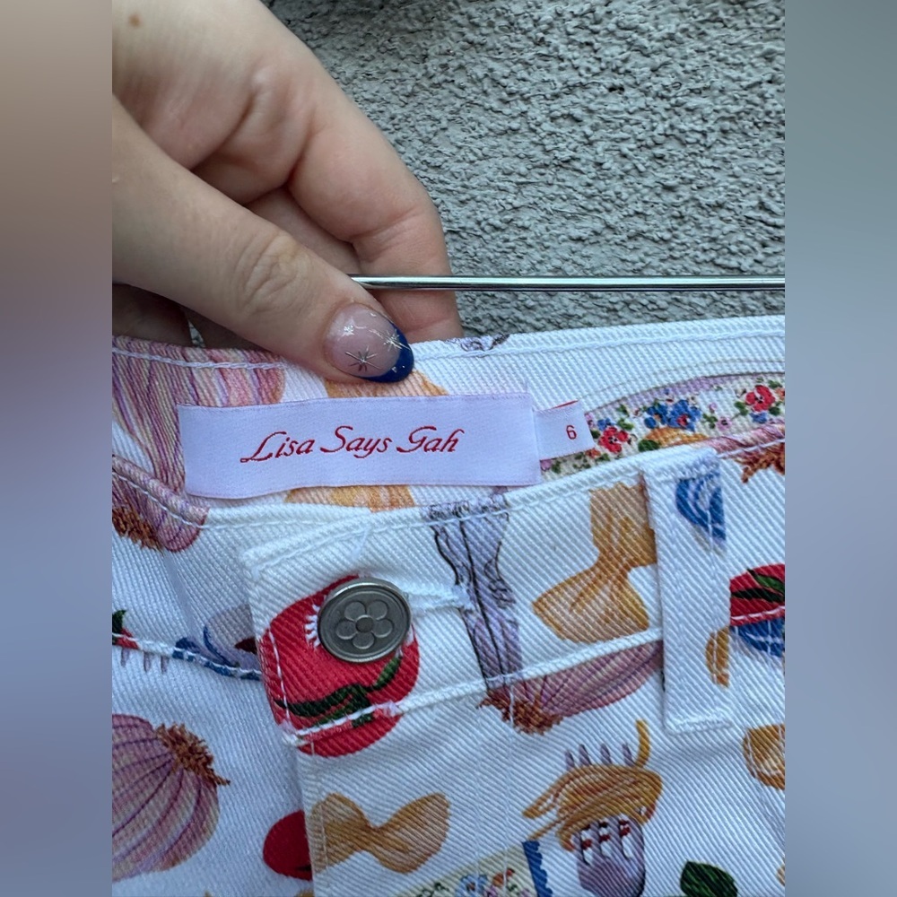 Lisa Says Gah White Pasta Buon Appetito Robyn Jeans New with Tags! - Picture 7 of 12
